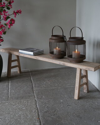 Rene Houtman Houten Bankje Peking | H45 x B178 x D20 cm