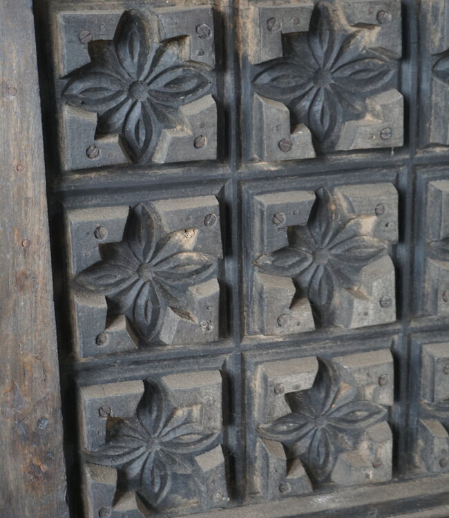 Rene Houtman Dekenkist Met Klep | Zwart | India | H59 x B120 x D41 cm