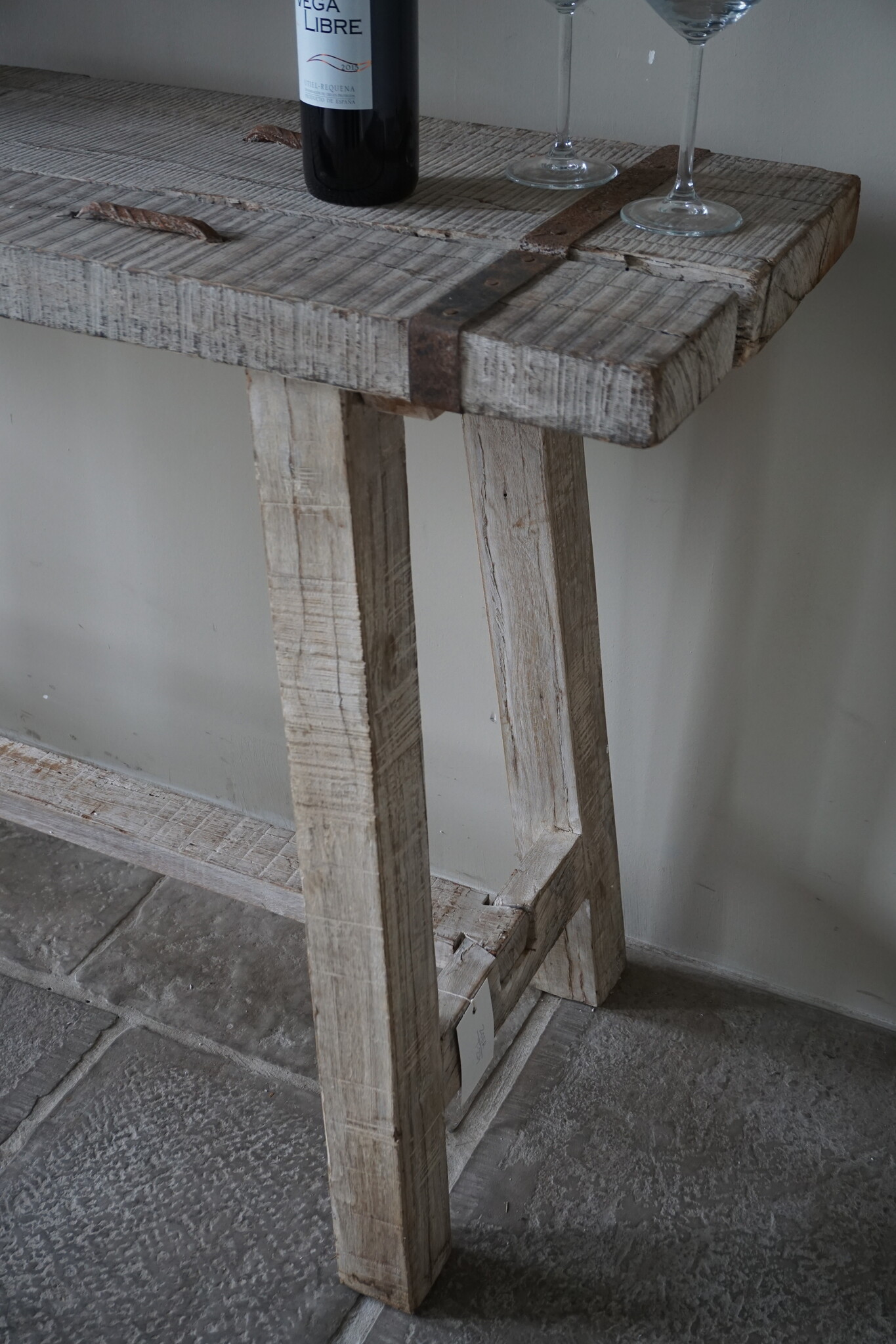 Rene Houtman Sidetable/Wandtafel | Oud Hout | H81,5 x B148 x D38 cm