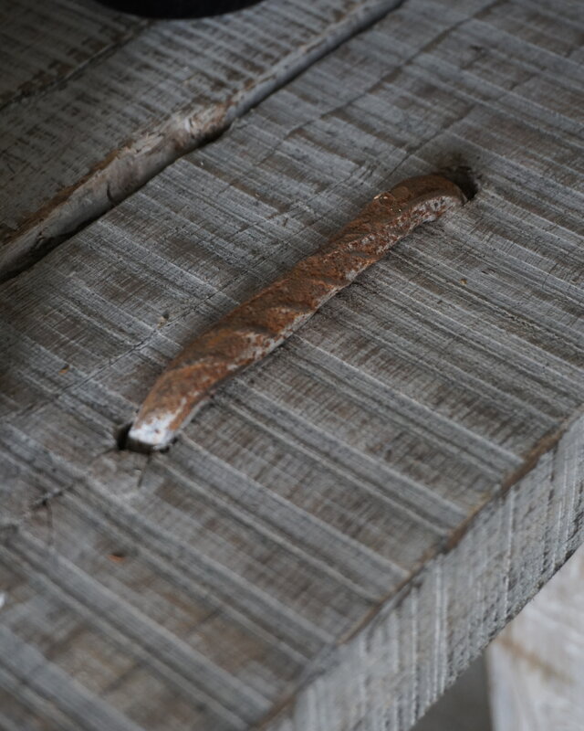Rene Houtman Sidetable/Wandtafel | Oud Hout | H81,5 x B148 x D38 cm
