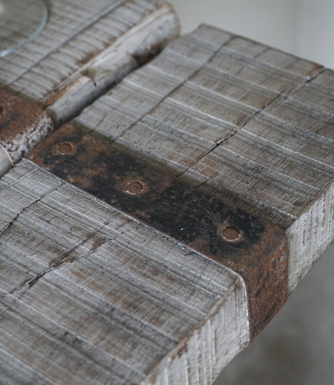 Rene Houtman Sidetable/Wandtafel | Oud Hout | H81,5 x B148 x D38 cm