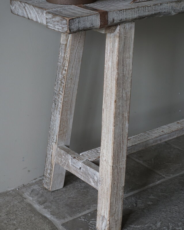 Rene Houtman Sidetable/Wandtafel | Oud Hout | H81,5 x B148 x D38 cm