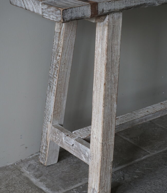 Rene Houtman Sidetable/Wandtafel | Oud Hout | H81,5 x B148 x D38 cm