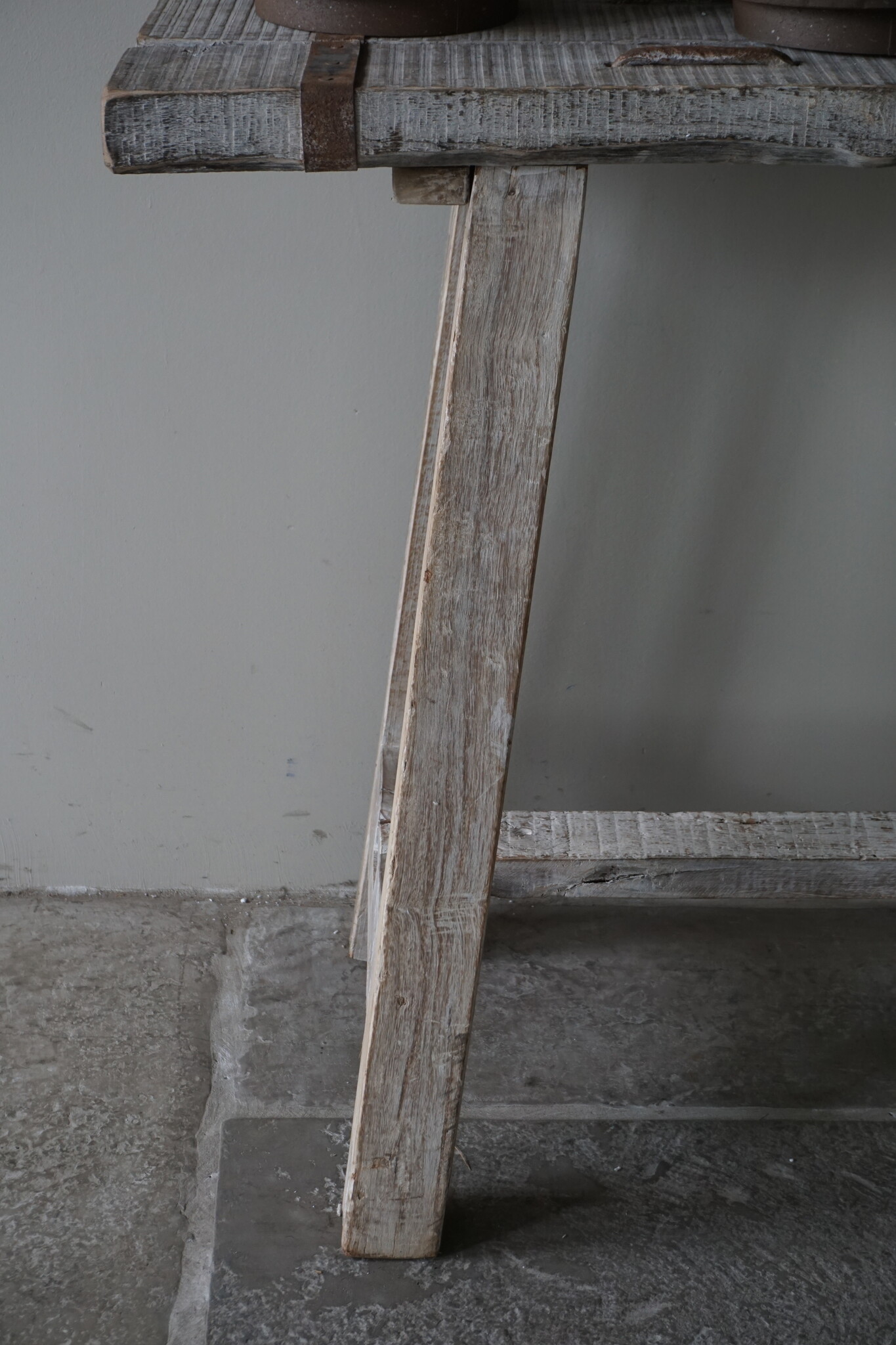 Rene Houtman Sidetable/Wandtafel | Oud Hout | H81,5 x B148 x D38 cm