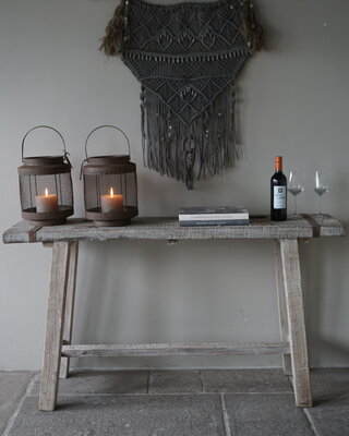 Rene Houtman Sidetable/Wandtafel | Oud Hout | H81,5 x B148 x D38 cm