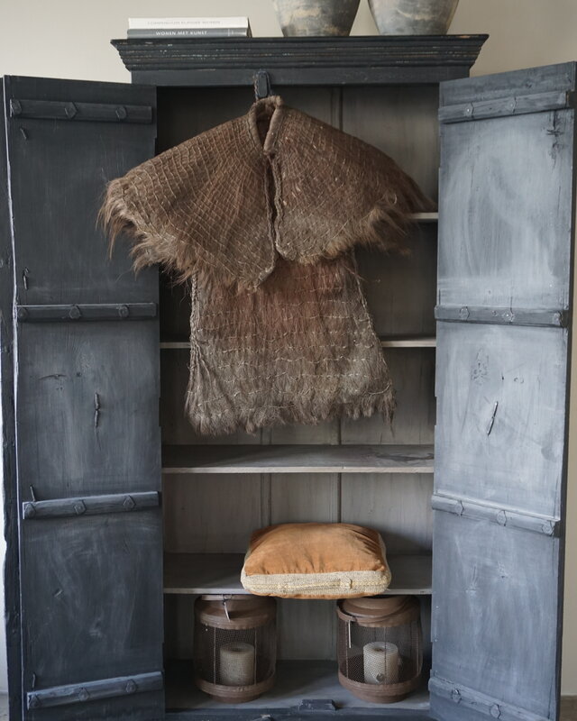 Rene Houtman Antieke Boeren Regenjas | Kokos | H85 x B81 cm