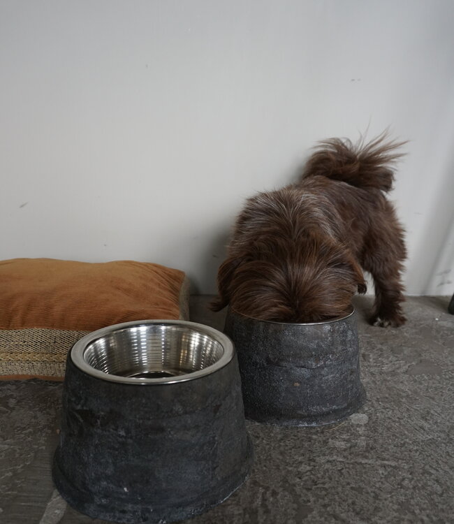 Rene Houtman Voerbak Hond/Kat | Grijs | 2 Maten