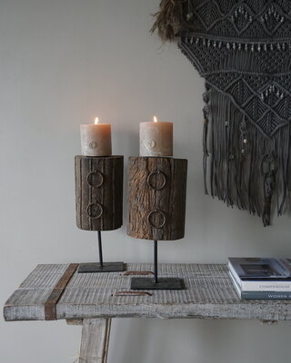 Rene Houtman Ornament Met Ring | Op Standaard | H40 x B17 cm
