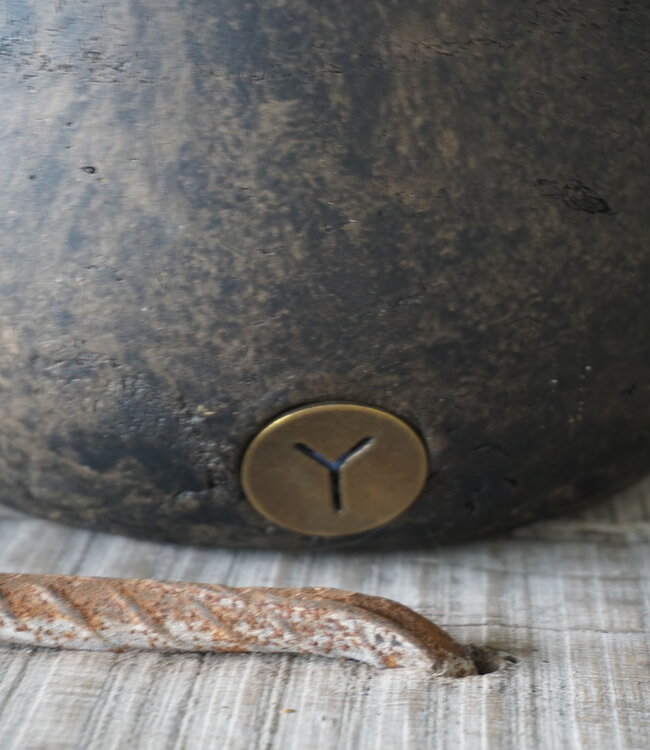 Brynxz Vaas Impressive | Leather Rope | H36 x D22 cm