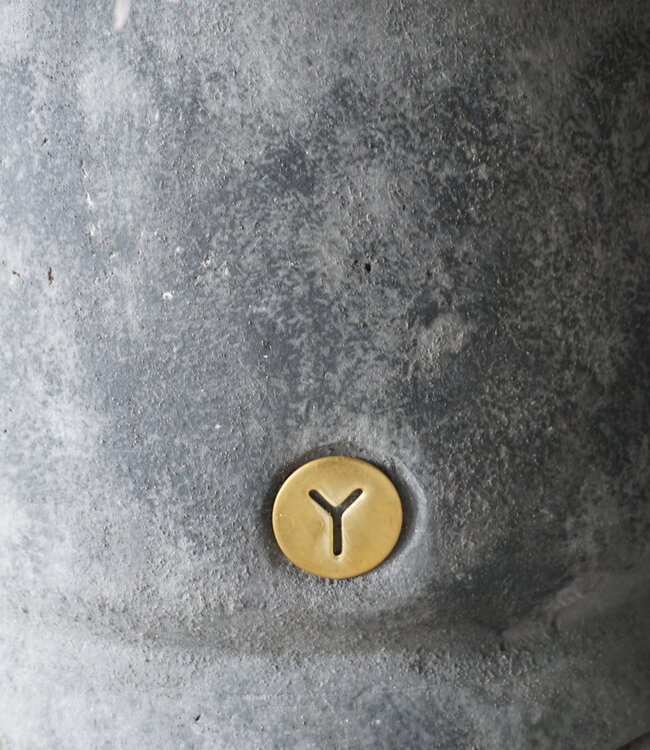 Brynxz Set Van 2 Potten | Planter Straight | Stone Black