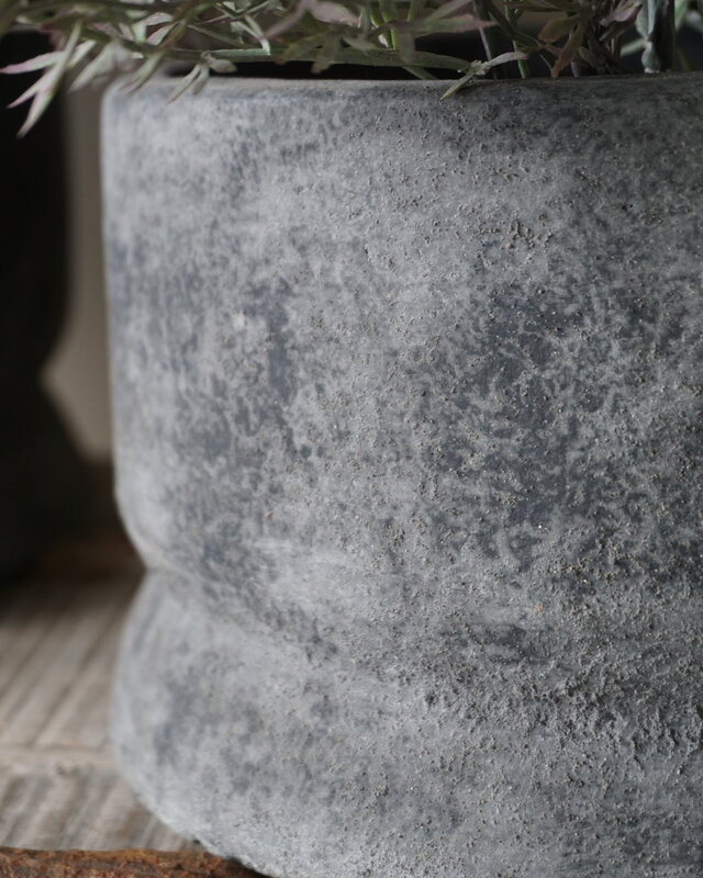 Brynxz Set Van 2 Potten | Planter Straight | Stone Black