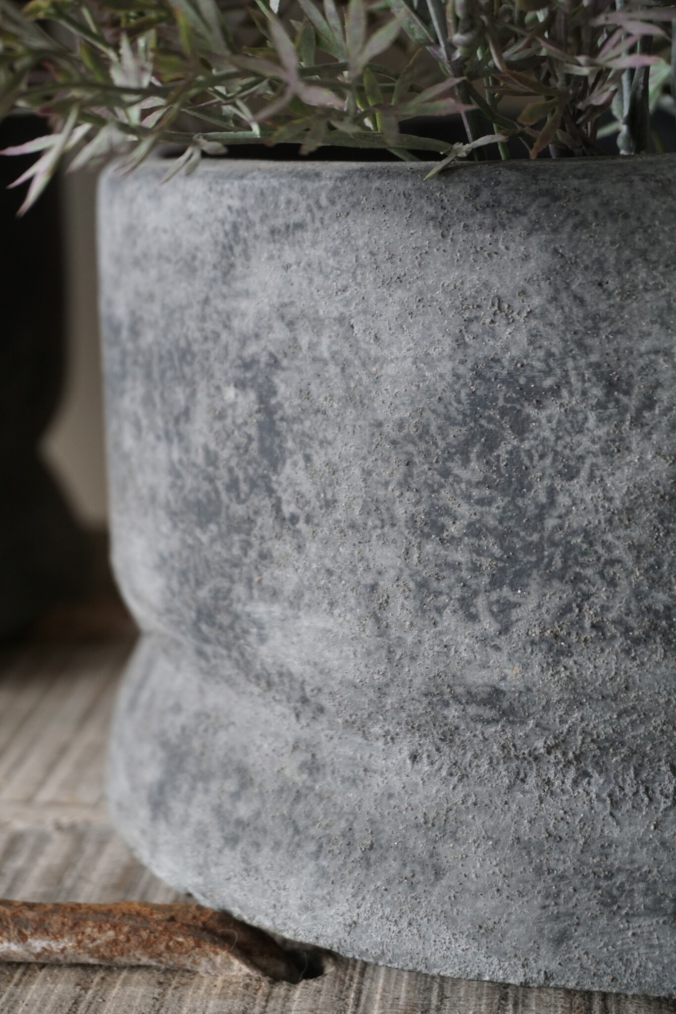 Brynxz Set Van 2 Potten | Planter Straight | Stone Black
