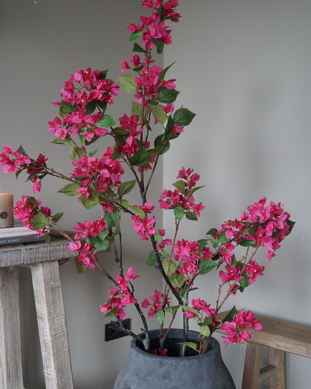 Rene Houtman Kunstbloem Bougainvillea Roze | Zijden | H155 cm