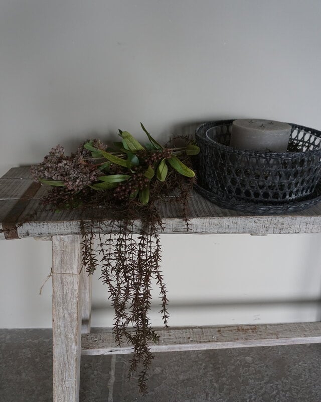 Rene Houtman Kunstbloemen Boeket Bruin | Zijden | L75 cm