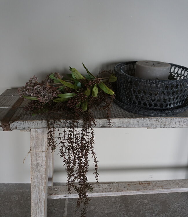 Rene Houtman Kunstbloemen Boeket Bruin | Zijden | L75 cm