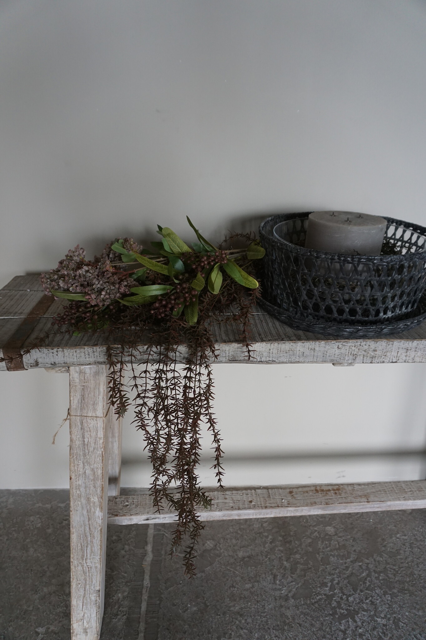 Rene Houtman Kunstbloemen Boeket Bruin | Zijden | L75 cm