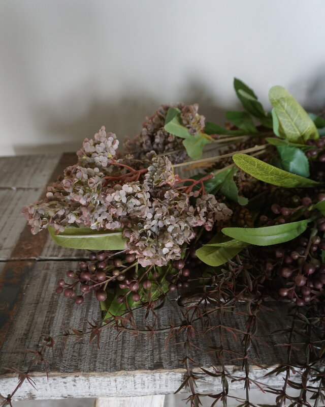 Rene Houtman Kunstbloemen Boeket Bruin | Zijden | L75 cm