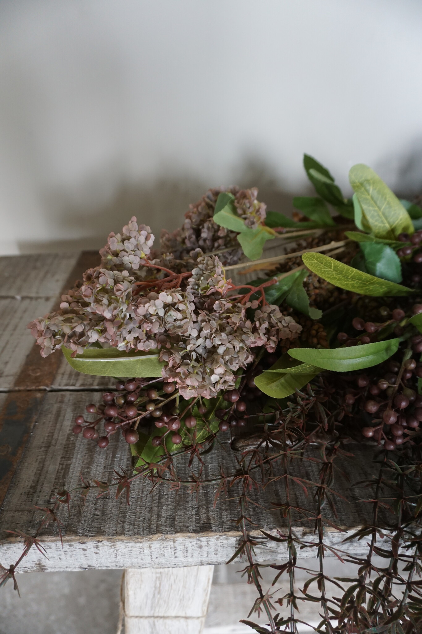 Rene Houtman Kunstbloemen Boeket Bruin | Zijden | L75 cm