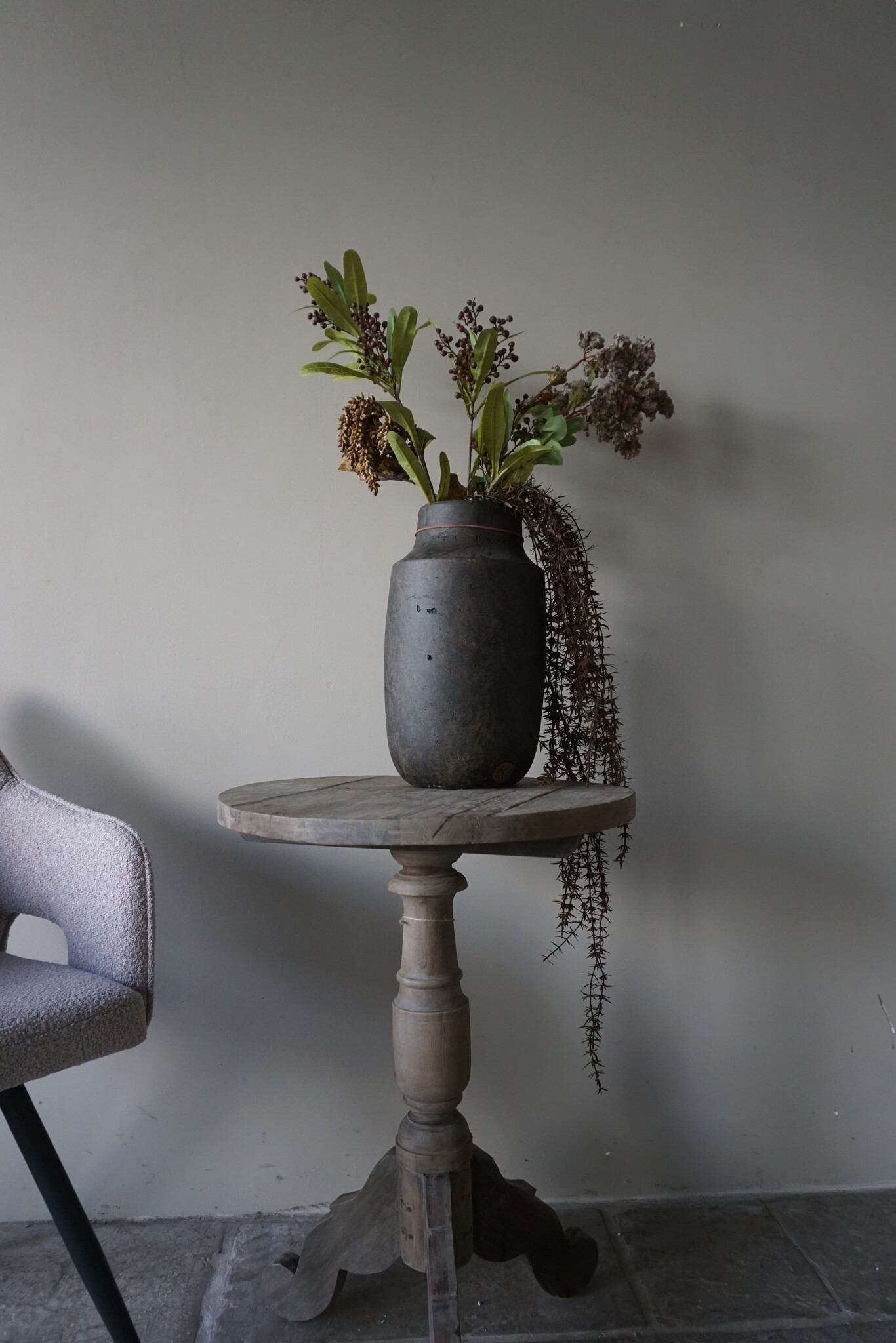 Rene Houtman Kunstbloemen Boeket Bruin | Zijden | L75 cm