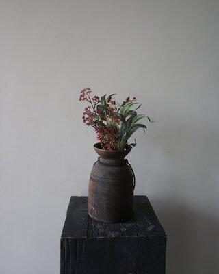 Rene Houtman Kunstbloemen Boeketje Rood | Zijden | L50 cm
