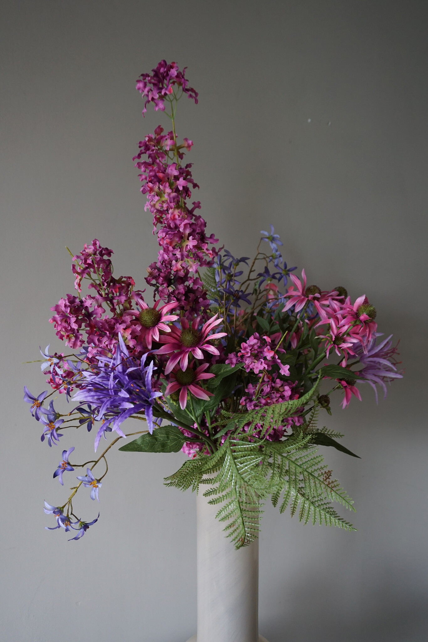 Rene Houtman Kunstbloemen Boeket Fleurig | Zijden Bloemen | L90 cm