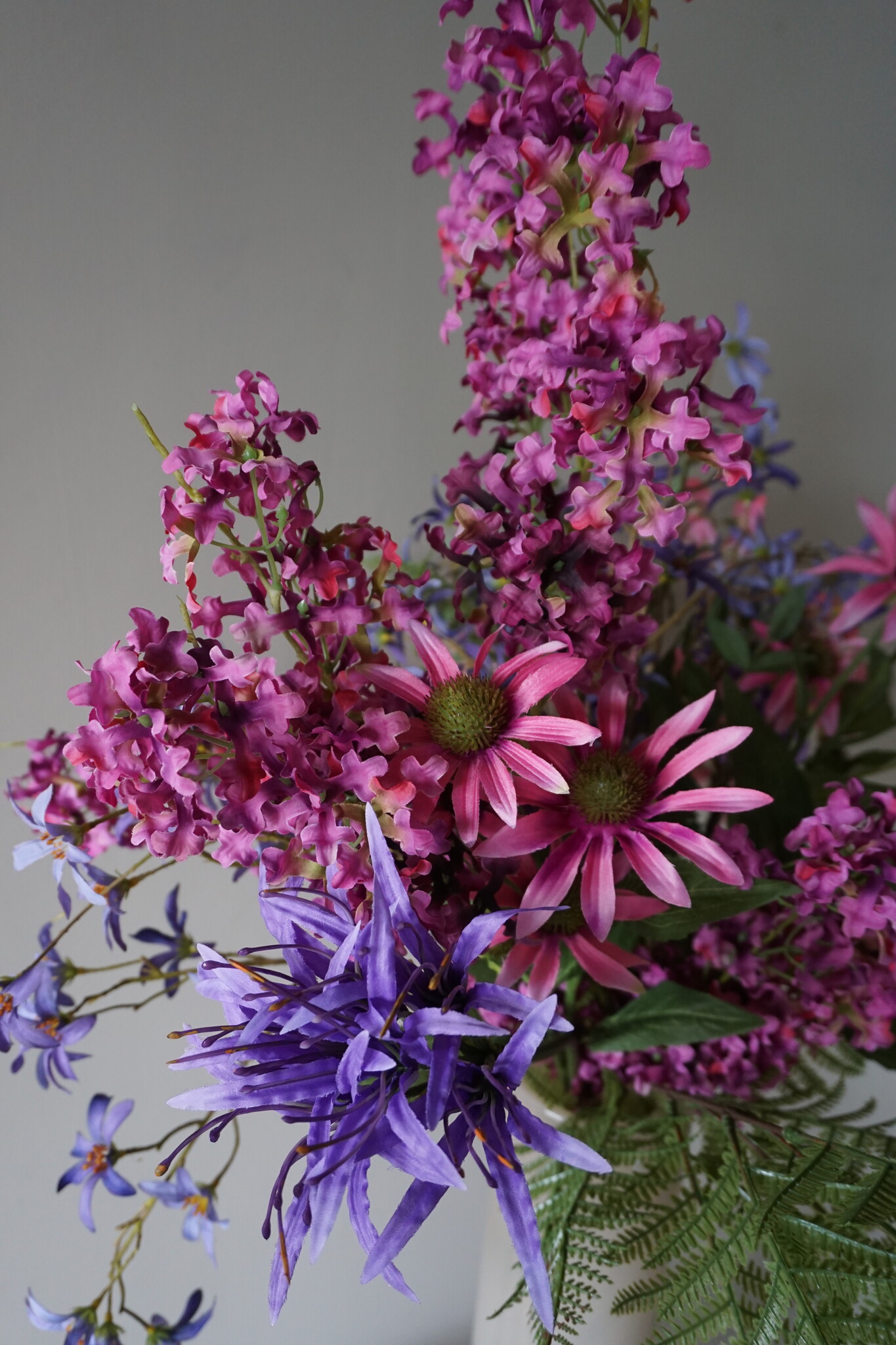 Rene Houtman Kunstbloemen Boeket Fleurig | Zijden Bloemen | L90 cm