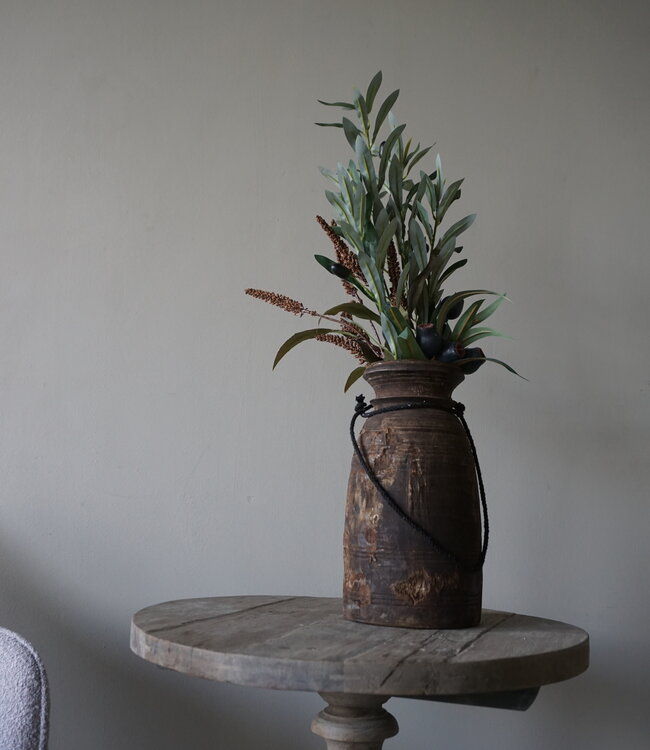 Rene Houtman Kunstbloemen Toef | Groen Olijf | L60 cm