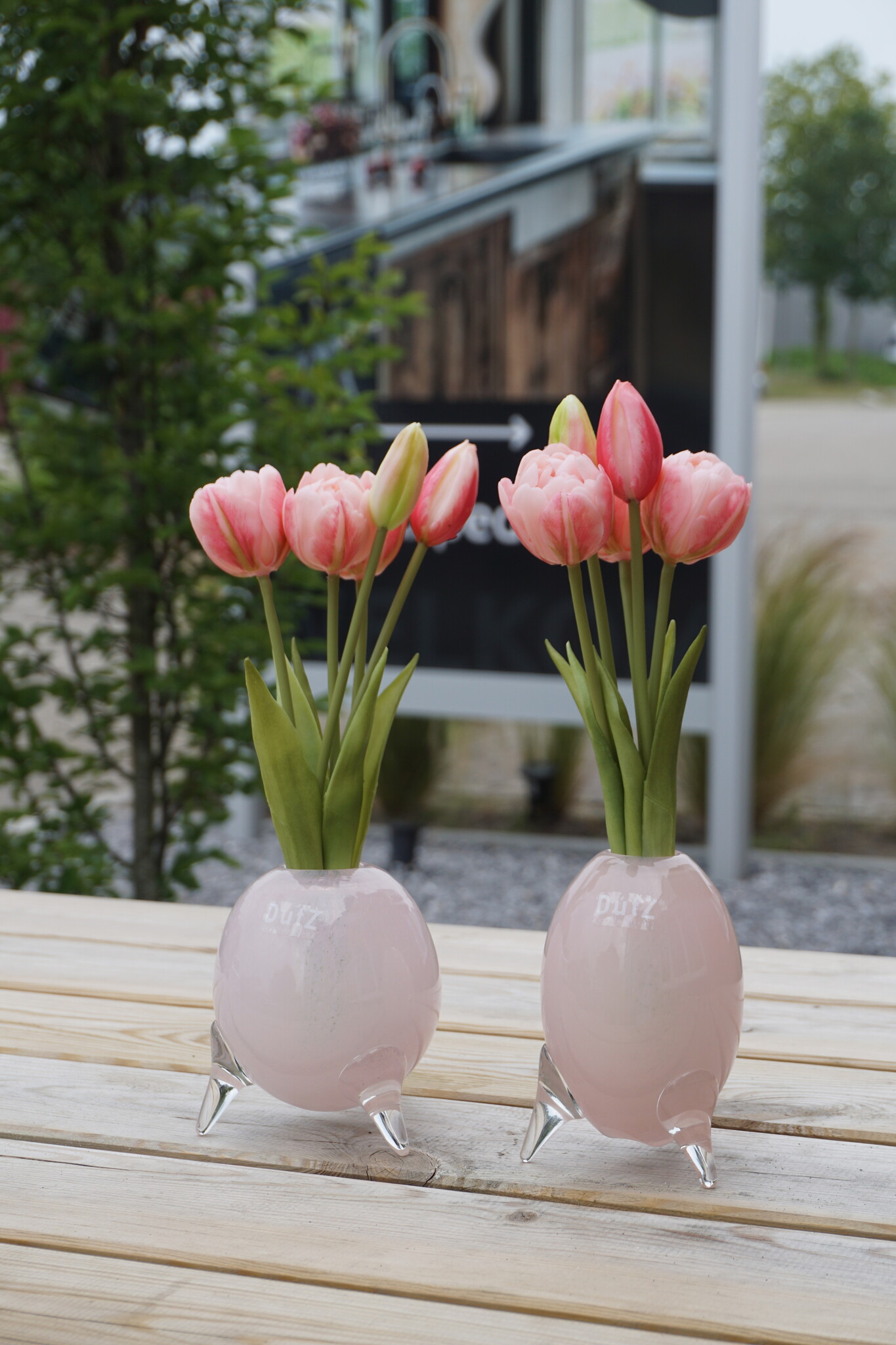 Rene Houtman Kunstbloem Real Touch Tulpen | Roze | 5 Stuks | L29 Cm