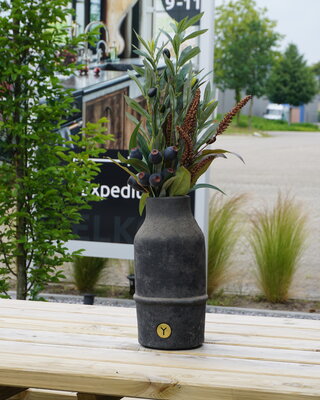Rene Houtman Kunstbloemen Toef | Groen Olijf | L60 cm