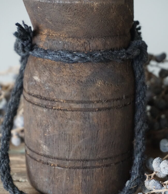 Rene Houtman Nepalese Houten Pot | Mini | H13 x D7,5 cm