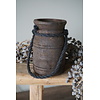 Nepalese Houten Pot | Mini | H13 x D8 cm