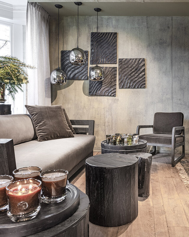 Gommaire Salontafel Orly Met Deuren Vergrijsd Teak - 2 Maten