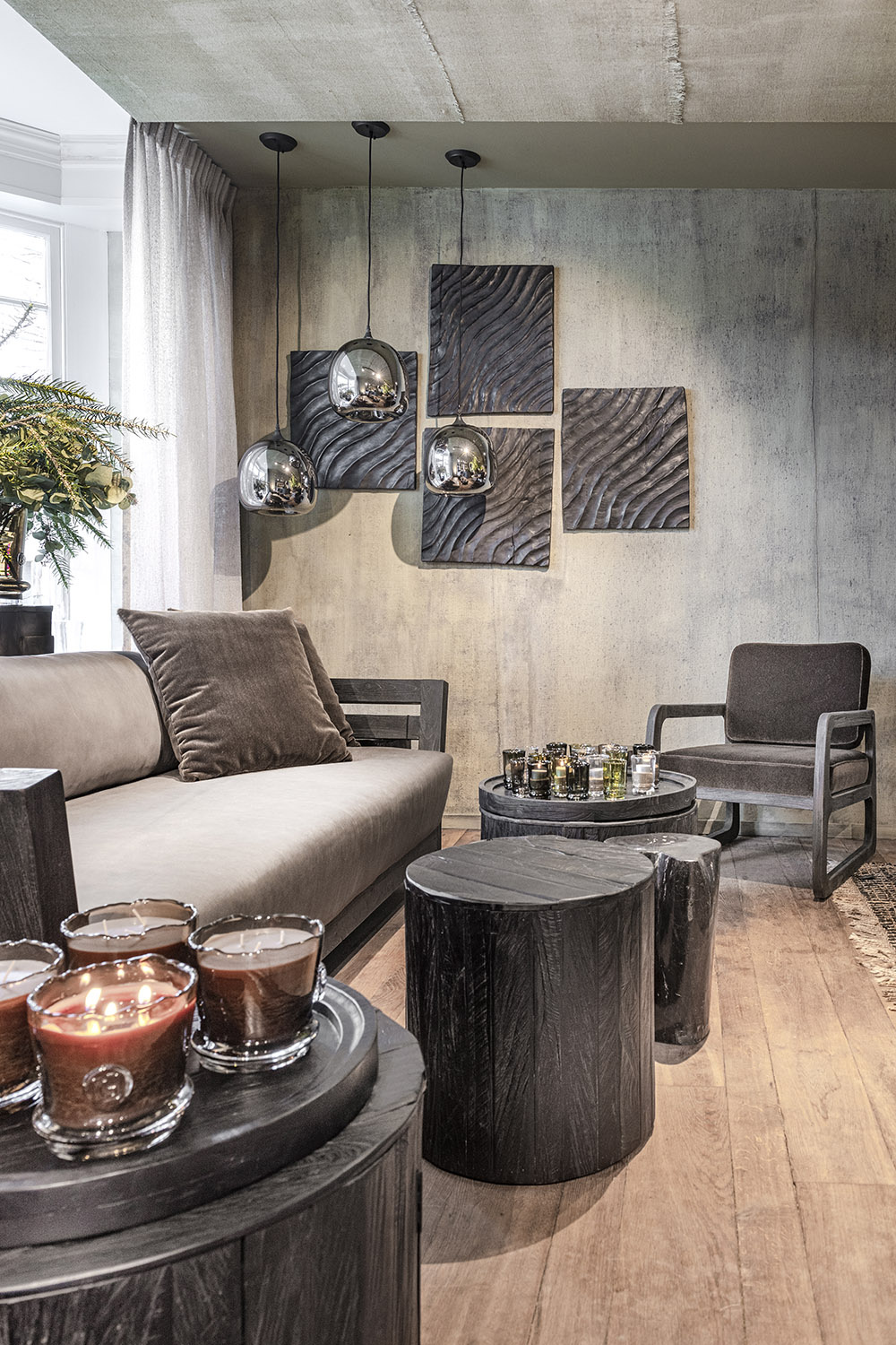 Gommaire Salontafel Orly Met Deuren Vergrijsd Teak - 2 Maten