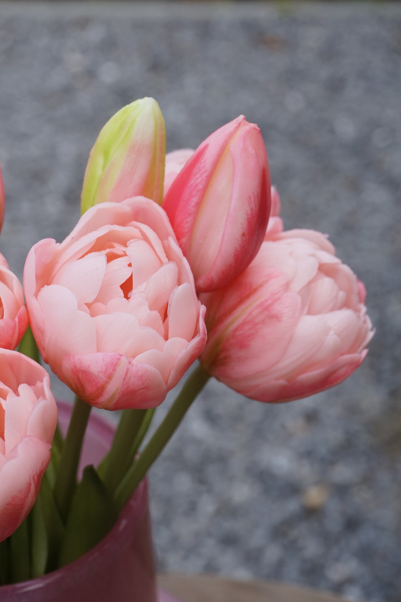 Rene Houtman Kunstbloem Real Touch Tulpen | Roze | 5 Stuks | L29 Cm