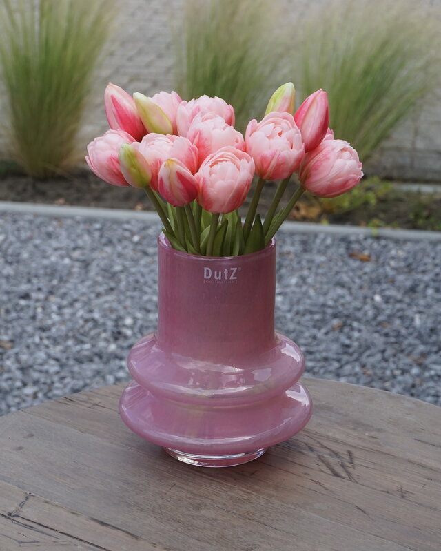 Rene Houtman Kunstbloem Real Touch Tulpen | Roze | 5 Stuks | L29 Cm