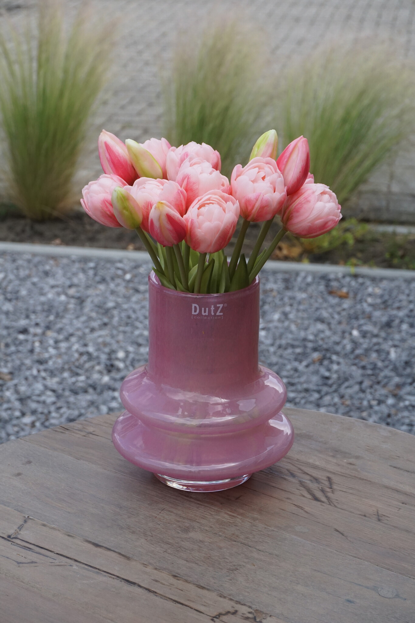 Rene Houtman Kunstbloem Real Touch Tulpen | Roze | 5 Stuks | L29 Cm