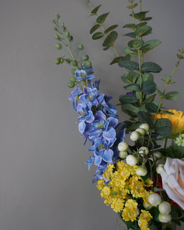 Rene Houtman Kunstbloemen Boeket Bibi | Zijden Bloemen | H90 cm