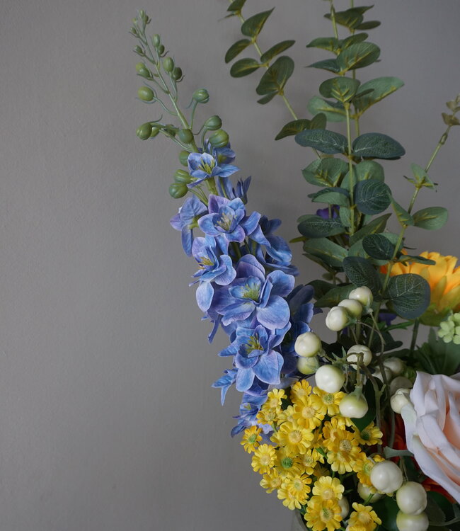 Rene Houtman Kunstbloemen Boeket Bibi | Zijden Bloemen | H90 cm