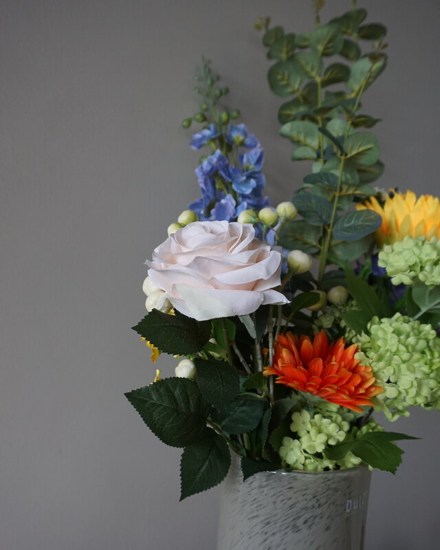 Rene Houtman Kunstbloemen Boeket Bibi | Zijden Bloemen | H90 cm