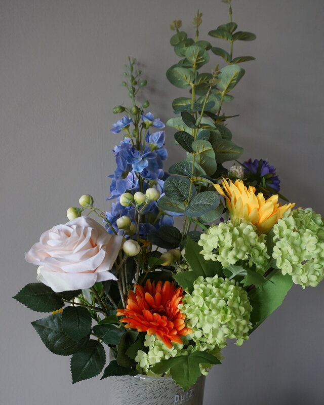 Rene Houtman Kunstbloemen Boeket Bibi | Zijden Bloemen | H90 cm