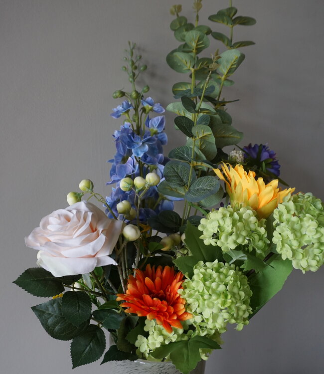 Rene Houtman Kunstbloemen Boeket Bibi | Zijden Bloemen | H90 cm