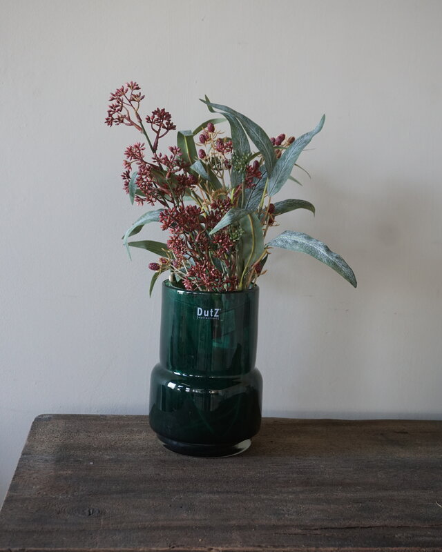 Rene Houtman Kunstbloemen Boeketje Rood | Zijden | L50 cm