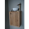 Daantje Zwevend Toiletmeubel Geschaafd Oud Eiken  H55 x B40 x D25