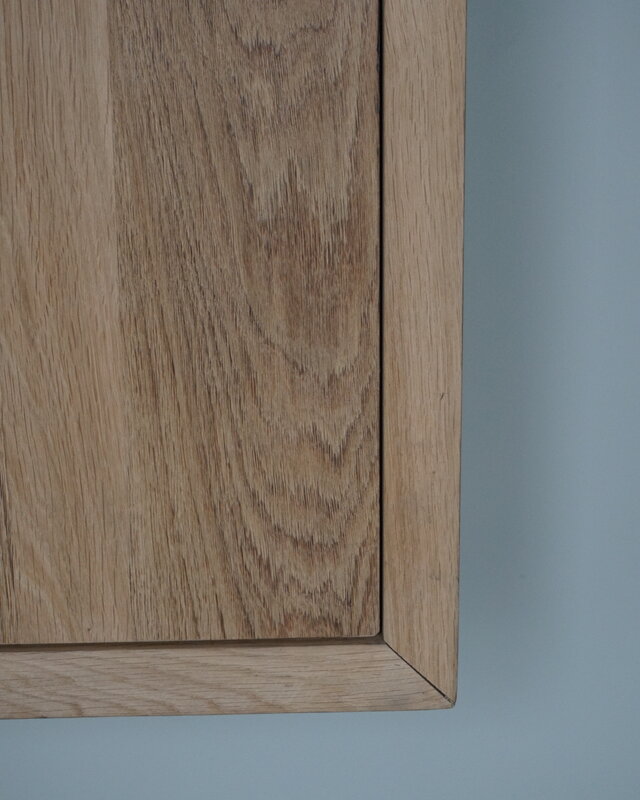 Rene Houtman Daantje Zwevend Toiletmeubel Geschaafd Oud Eiken H55 x B40 x D25