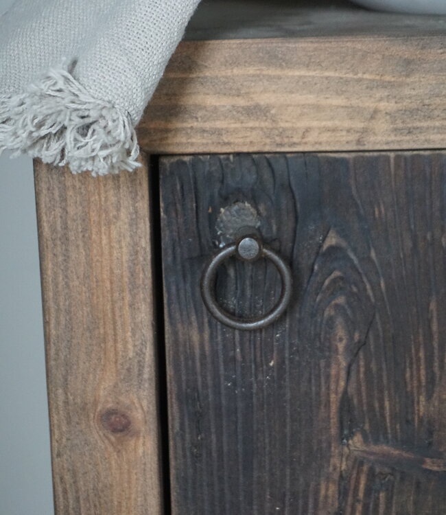 Rene Houtman Daantje Zwevend Toiletmeubel Grenen Wagondelen  H55 x  B40 x D25