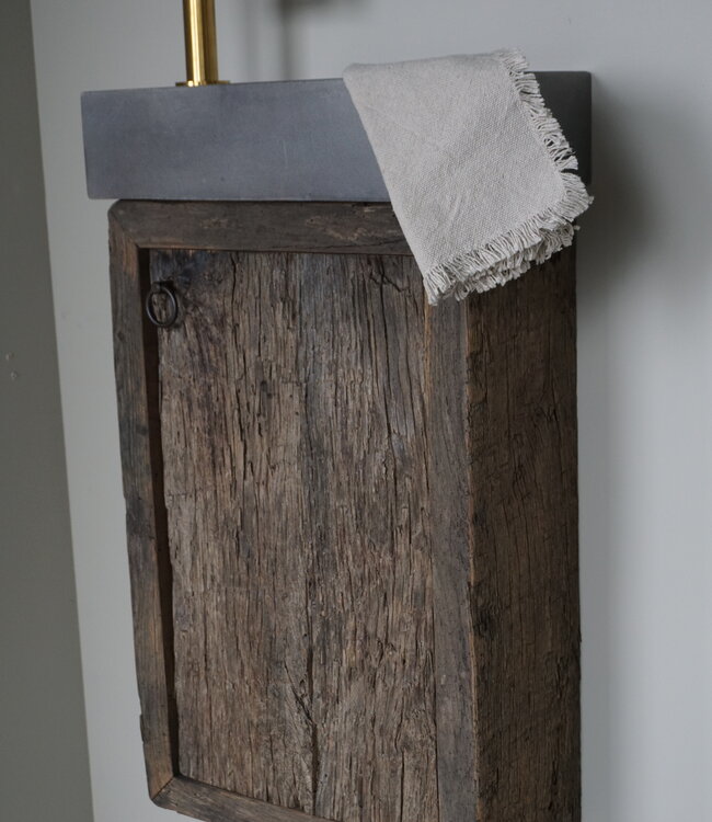 Rene Houtman Daantje Zwevend Toiletmeubel Geborsteld Eiken | H55,5 x B36 x D17