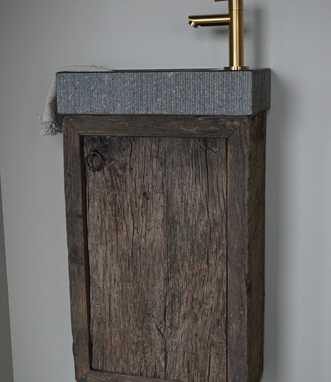 Rene Houtman Daantje Zwevend Toiletmeubel Geborsteld Eiken | H55,5 x B36 x D17