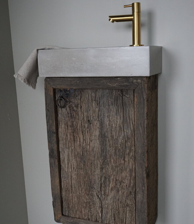 Rene Houtman Daantje Zwevend Toiletmeubel Geborsteld Eiken | H55,5 x B36 x D17