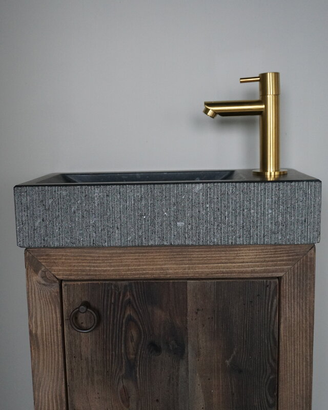 Rene Houtman Daantje Zwevend Toiletmeubel Grenen Wagondelen | H55,5 x B36 x D17