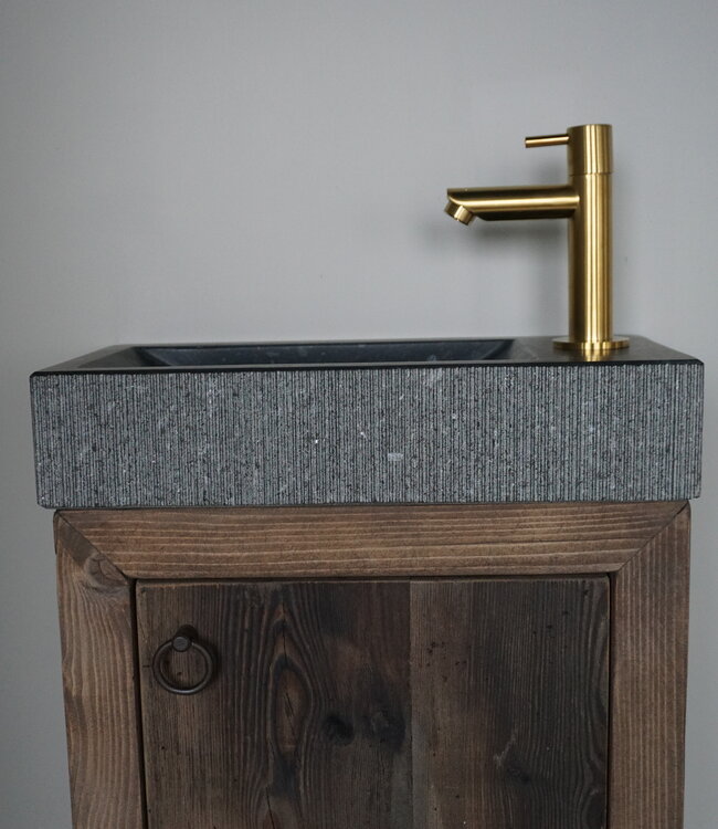 Rene Houtman Daantje Zwevend Toiletmeubel Grenen Wagondelen | H55,5 x B36 x D17